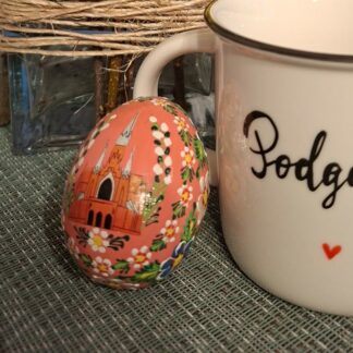 Jajko drewniane różowe